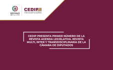 2020 - CEDIP PRESENTA PRIMER NÚMERO DE LA REVISTA AGENDA LEGISLATIVA. REVISTA MULTI, INTER Y TRANSDISCIPLINARIA DE LA CÁMARA DE DIPUTADOS