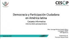 Carpeta Informativa No.80. Democracia y Participación Ciudadana en América latina