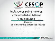 Carpeta No. 50 Indicadores sobre mujeres y maternidad en México y en el mundo