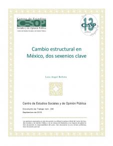 Núm. 200. Cambio estructural en México, dos sexenios clave