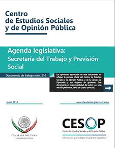 Núm. 216.  Agenda Legislativa: Secretaría del Trabajo y Previsión Social