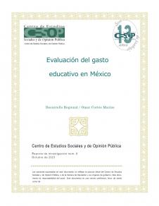 Reporte de investigación Núm. 9- Evaluación del gasto educativo en México