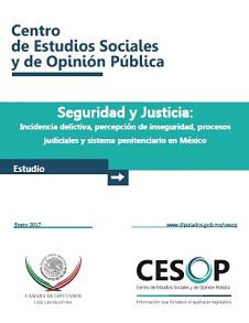 Seguridad y Justicia. Incidencia delictiva, percepción de inseguridad, procesos judiciales y sistema penitenciario en México.
