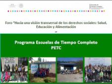 Programa Escuelas de Tiempo Completo PETC