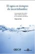 Libro: El agua en tiempos de incertidumbre