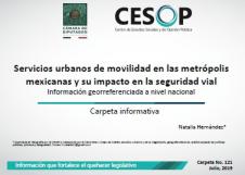 Carpeta informativa. Servicios urbanos de movilidad en las metrópolis mexicanas y su impacto en la seguridad vial