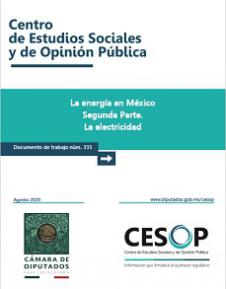 Documento de trabajo. La energía en México. Segunda Parte. La electricidad