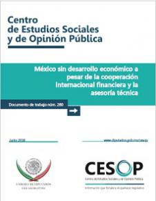 Documento de trabajo. México sin desarrollo económico a pesar de la cooperación internacional financiera y la asesoría técnica
