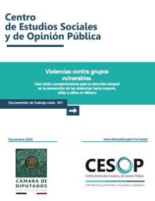 Documento de trabajo. Violencias contra grupos vulnerables. Una visión complementaria para la atención integral en la prevención de las violencias hacia mujeres, niñas y niños en México 