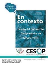 Opinión pública en contexto. Reseña del documento Desigualdades en México/2018