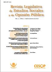 Revista Legislativa de Estudios Sociales y de Opinión Pública Vol.11 Núm.22 mayo-agosto de 2018