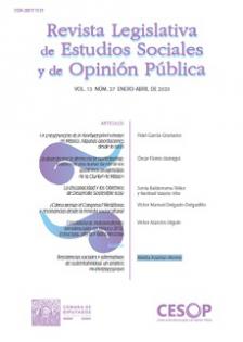 Revista Legislativa de Estudios Sociales y de Opinión Pública Vol.13 Núm.27 enero-abril 2020
