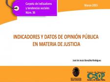 Carpeta No. 36 Indicadores y datos de Opinión Pública en Materia de Justicia