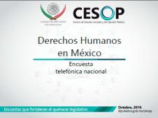 Encuesta telefónica nacional: Derechos Humanos en México