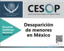 Encuesta telefónica nacional: Desaparición de menores en México