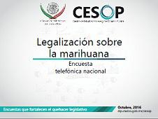 Encuesta telefónica nacional: Legalización sobre la marihuana