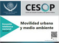 Encuesta telefónica nacional: Movilidad urbana y medio ambiente