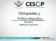 Encuesta telefónica nacional: Olimpiadas y Política deportiva
