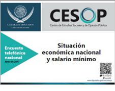 Encuesta telefónica nacional: Situación económica nacional y salario mínimo