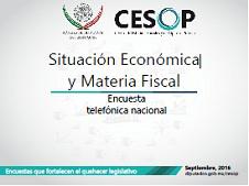 Encuesta telefónica nacional: Situación Económica y Materia Fiscal