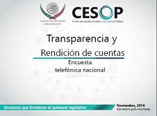 Encuesta telefónica nacional: Transparencia y Rendición de cuentas