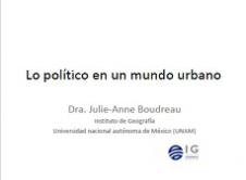 Conferencia. Global Urban Politics