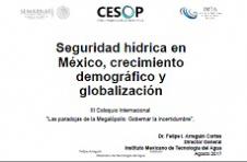Seguridad hídrica en México, crecimiento demográfico y globalización