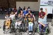 Menores con Discapacidad presentes en la Ceremonia de entrega de sillas de ruedas 