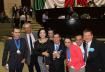 Los Diputados Luis Mesta y Angélica Reyes con jóvenes participantes de Trisomía 2016