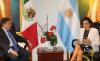 06 abril 2017 - Al recibir al embajador argentino, en México, Daniel Chuburu, la presidenta de la Cámara de Diputados, María Guadalupe Murguía Gutiérrez, 
