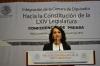 20 agosto 2018 - Dolores Padierna Luna ofreció una rueda de prensa, después de registrarse y obtener su identificación como diputada federal de Morena en la legislatura que iniciará el 1 de septiembre.