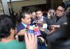 13 agosto 2018 - En la sede legislativa de San Lázaro, el diputado Edgar Romo García respondió preguntas de los representantes de los medios de comunicación