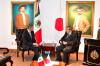 19 diciembre 2018 - El presidente de la Cámara de Diputados, Porfirio Muñoz Ledo, y el embajador de Japón en México, Yasushi Takase,