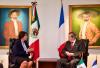 03 octubre 2018 - El presidente de la Cámara de Diputados, Porfirio Muñoz Ledo, se reunió en San Lázaro con la embajadora de Francia en México, Anne Grillo