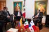 28 febrero 2019 - El presidente de la Cámara de Diputados, Porfirio Muñoz Ledo, dialogó cordialmente con los expresidentes de Colombia, Ernesto Samper, y de Panamá, Martín Torrijos, durante su visita al Palacio Legislativo