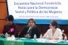 14 junio 2019 - Durante el foro “Rutas para la democracia: participación social y política de las mujeres”, la diputada Guadalupe Almaguer Pardo