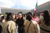 02 octubre 2019 - La Presidenta de la Cámara de Diputados, Laura Angélica Rojas Hernández, saludó a estudiantes invitados a la ceremonia de izamiento de bandera, en donde se recordó el movimiento de 1968.