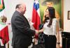 04 octubre 2019 - Dip. Laura Angélica Rojas Hernández y el Embajador de Chile en México, Domingo Edmundo Arteaga.